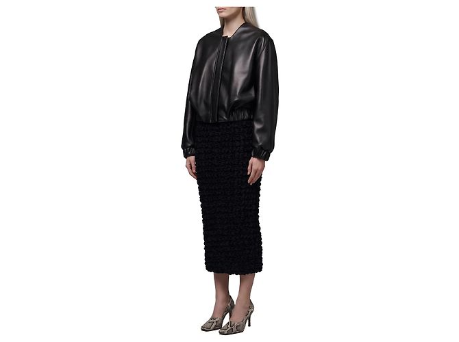 Khaite Cordan leather bomber jacket black - view 2
