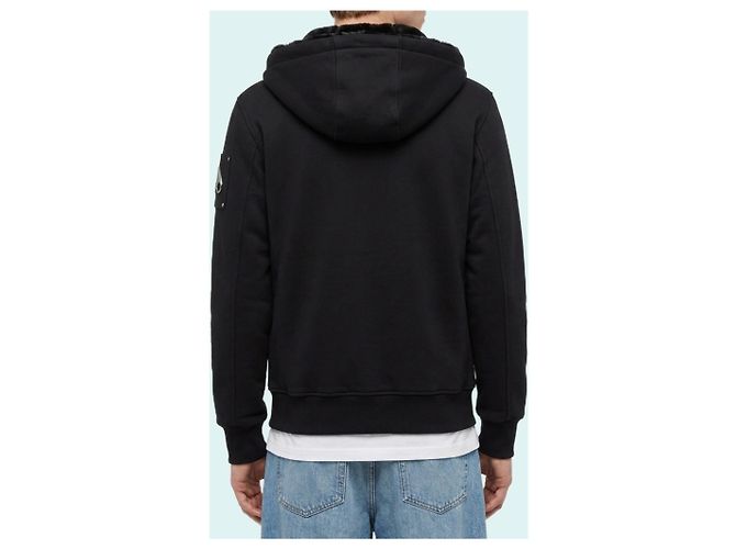 Moose Knuckles Classic Bunny Hoodie schwarz - Ansicht 3