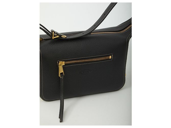 Tod's Mini borsa in pelle Metal Dots Nero - vista 4