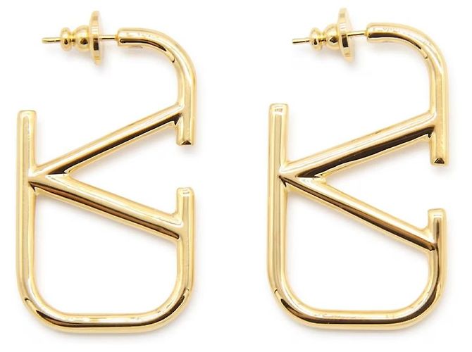Valentino Garavani VLogo Signature Metallohrringe Golden - Ansicht 2