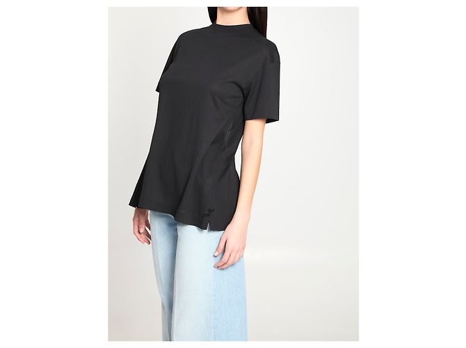 Jacquemus Ventadou Top in Schwarz Papier-Optik - Ansicht 2