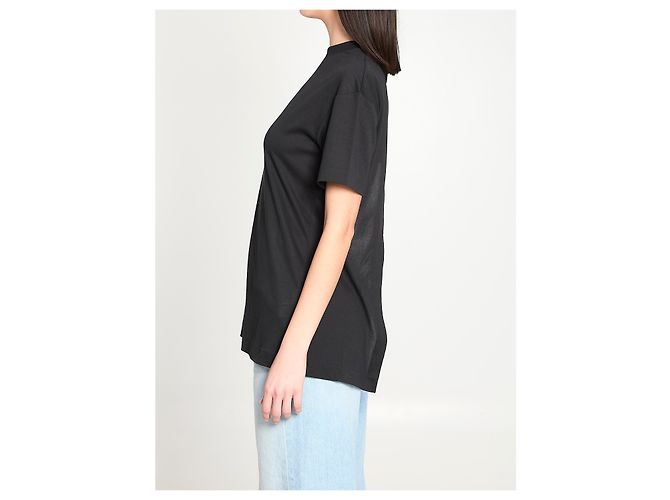 Jacquemus Ventadou Top in Schwarz Papier-Optik - Ansicht 3