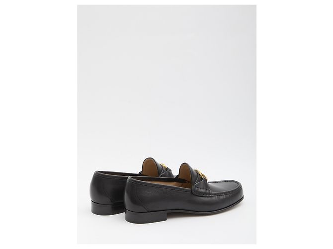 Valentino Garavani Mocassini VLogo Signature Nero - vista 3