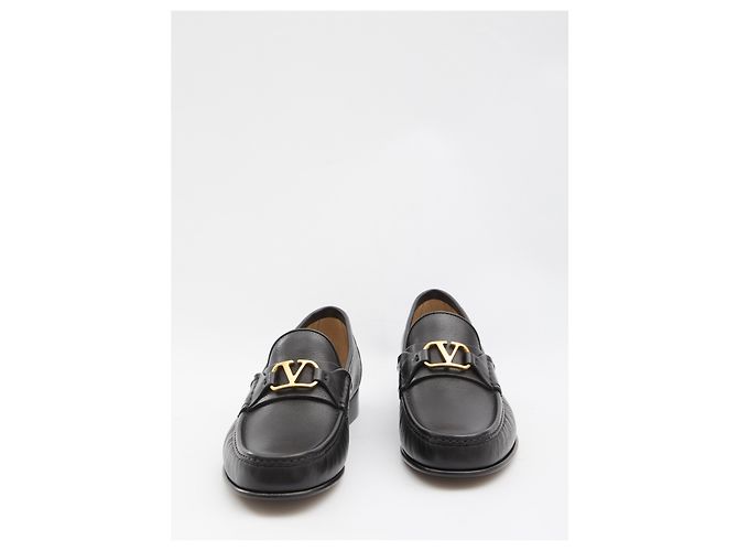 Valentino Garavani Mocassini VLogo Signature Nero - vista 5