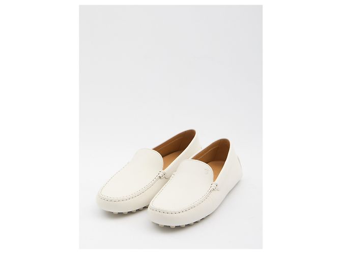 Mocassini Gommino Tod's in pelle bianca Bianco - vista 2