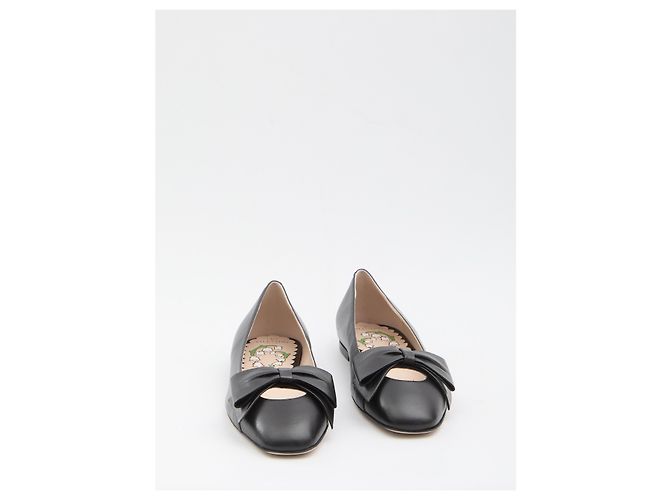 Valentino Garavani Sapatilhas Bowow Preto - vista 5