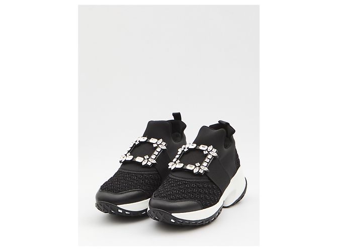 Roger Vivier Viv' Run Sneaker aus Stoff Schwarz - Ansicht 2