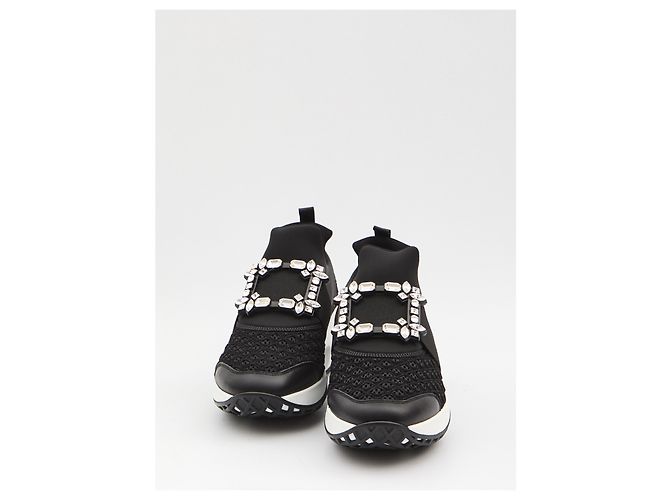 Roger Vivier Viv' Run Sneaker aus Stoff Schwarz - Ansicht 5