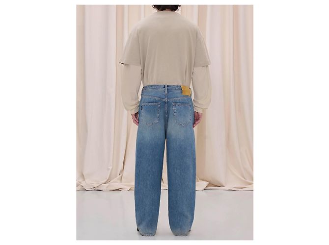 Jeans Ray Haikure em ganga azul de perna larga - vista 4