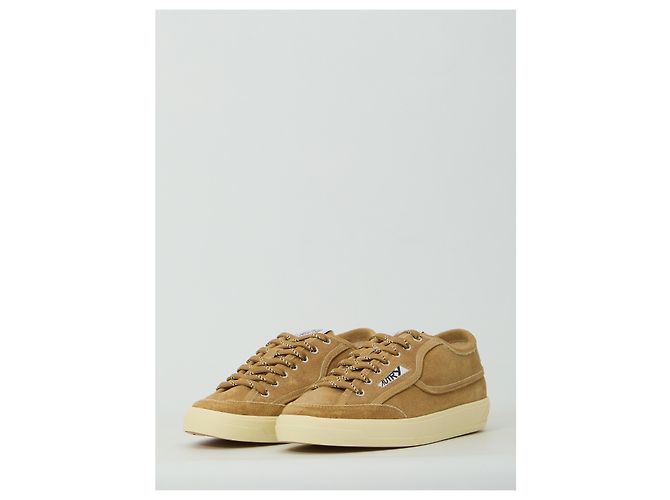 Autry Windscape Low-Sneaker aus Suede-Foam Beige - Ansicht 2