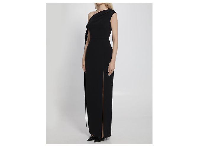 Abito maxi Irina Solace London nero - vista 2