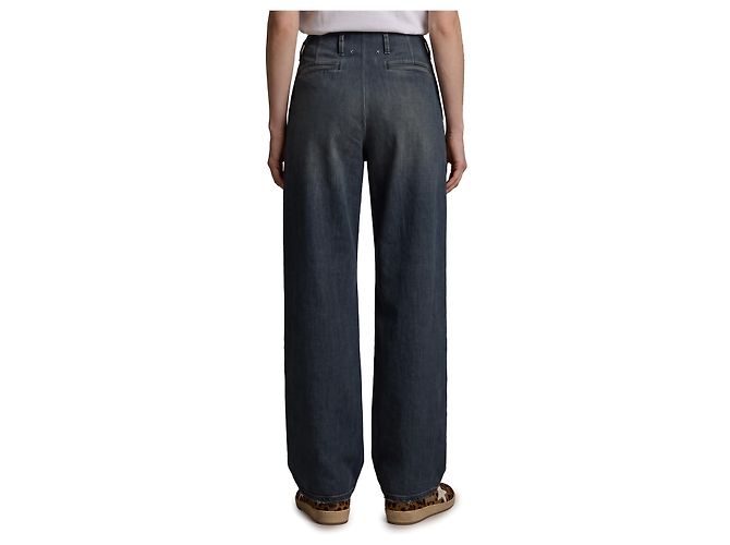 Golden Goose Pantalones de algodón lavado medio Azul - vista 3