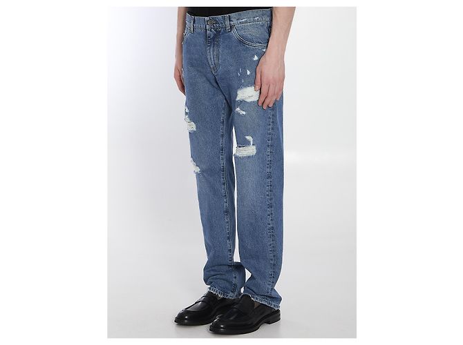 Dolce & Gabbana Jeans aus hellblauem Baumwolldenim - Ansicht 2