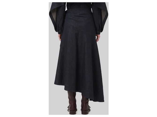 Zimmermann Maxi-Denimrock mit Drapierung Blau - Ansicht 3