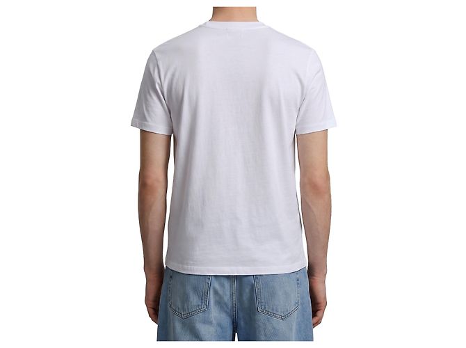 T-shirt Ami de Coeur Ami Paris Bianca Cotone Bianco - vista 3