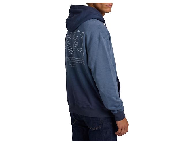 Off White Felpa con cappuccio Offline Half Arrow Skate Blu - vista 2