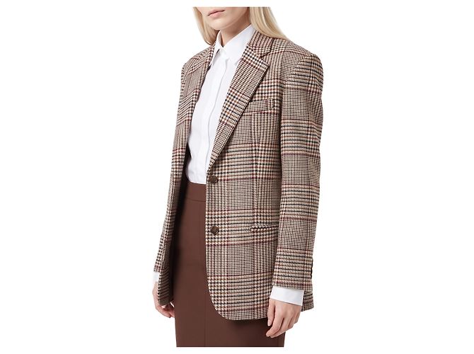 Federica Tosi Blazer de cuadros Príncipe de Gales - vista 2