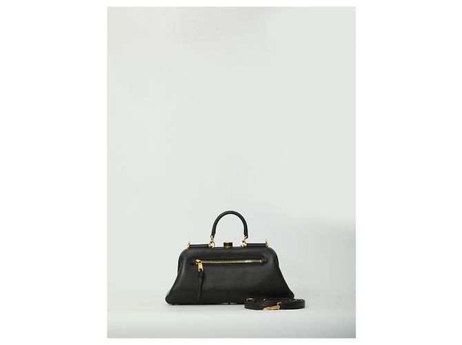 Dolce & Gabbana Bolso de hombro de piel de cordero negro - vista 2