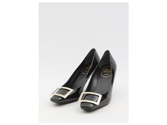 Roger Vivier Décolleté Belle Vivier Trompette Nero - vista 2