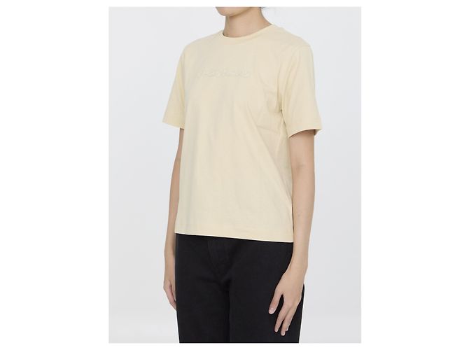 Burberry T-shirt con logo Paisley Beige - vista 2
