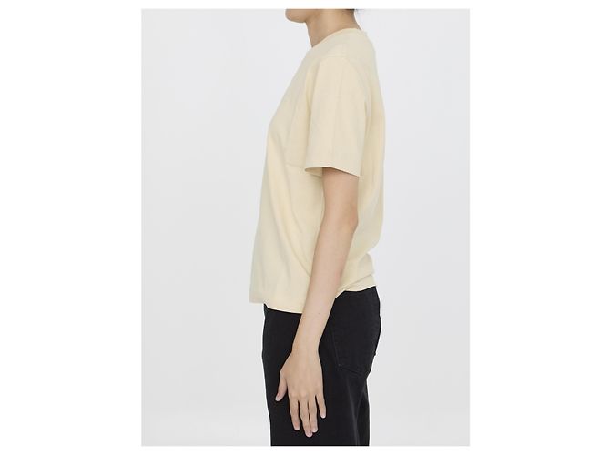Burberry T-shirt con logo Paisley Beige - vista 3