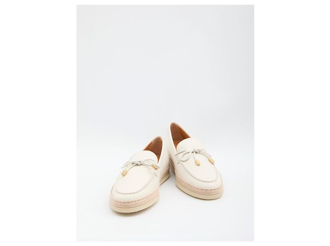 Mocassini Tod's in pelle bianca Bianco - vista 5