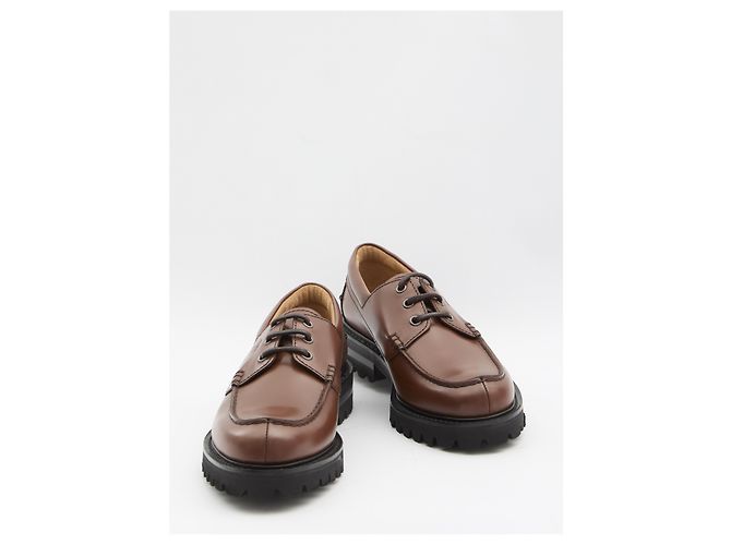 Church's Scarpe Derby Pickering Marrone - vista 5