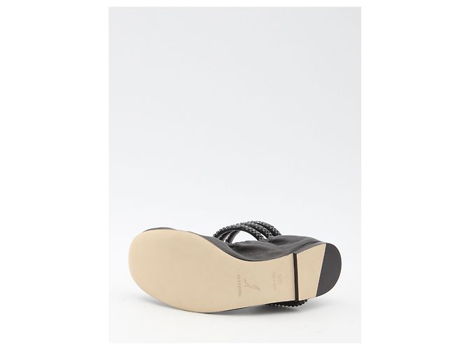 Rene Caovilla Cleo Ballerinas aus schwarzem Lammleder - Ansicht 4
