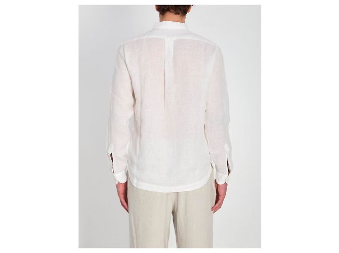 Chemise Barena Pavans Telino en lin blanc - vue 4