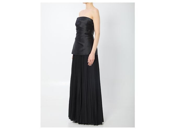 Vestido maxi Claudette Solace London negro - vista 2