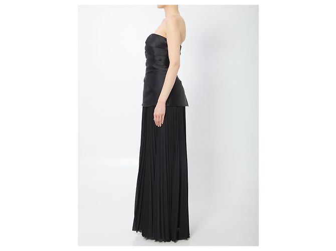 Vestido maxi Claudette Solace London negro - vista 3
