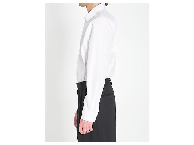 Burberry Weißes Baumwollhemd Equestrian Knight Design - Ansicht 3