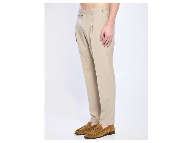 PT Torino Rebel stretch virgin wool pants Beige - view 2