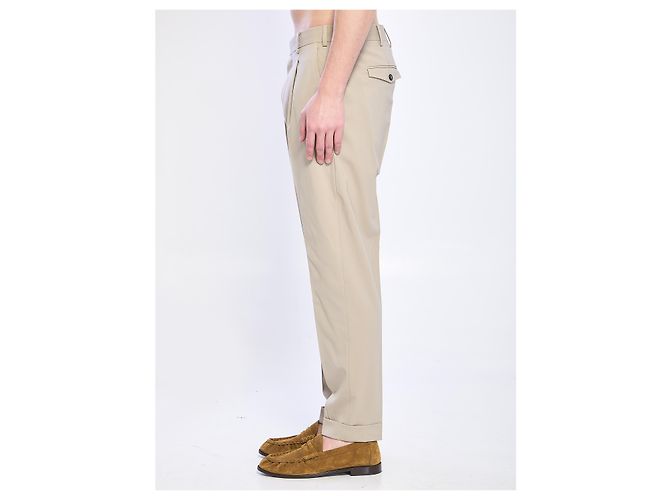 PT Torino Rebel stretch virgin wool pants Beige - view 3