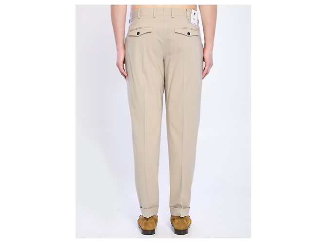 PT Torino Rebel stretch virgin wool pants Beige - view 4