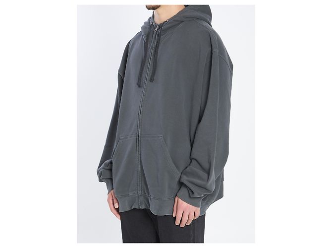 Maison Martin Margiela Hoodie mit numerischem Logo Grau - Ansicht 2