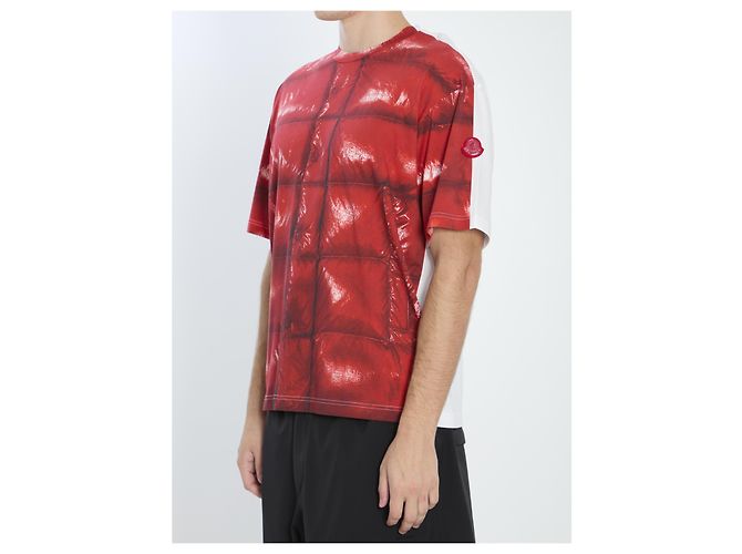 Moncler Camiseta Trompe l'oeil Roja - vista 2
