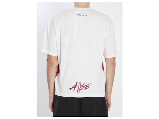 Moncler Camiseta Trompe l'oeil Roja - vista 4