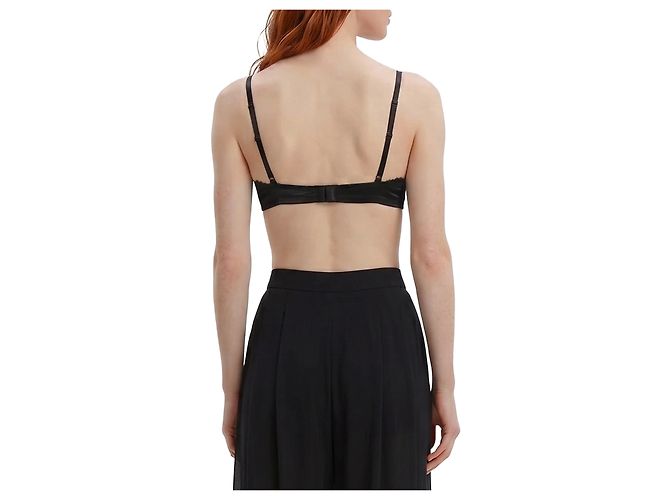 Dolce & Gabbana Sujetador balconette de satén y encaje Negro - vista 2