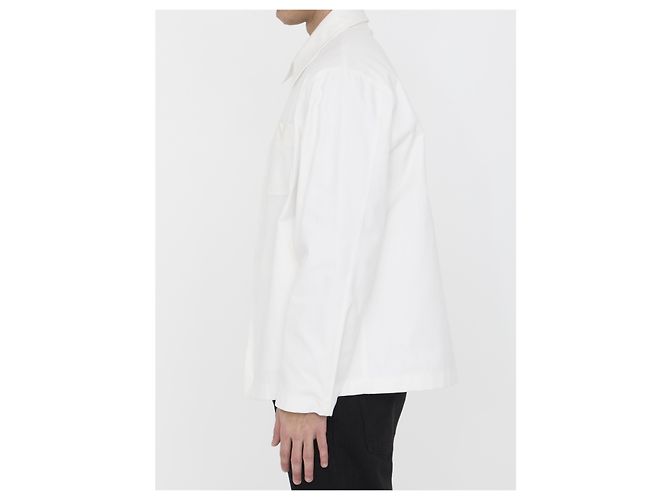 Casaco Valentino Garavani V Detail branco de algodão - vista 3