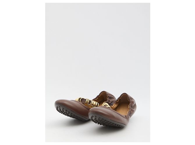 Tod's Ballerine con occhielli Marrone - vista 2