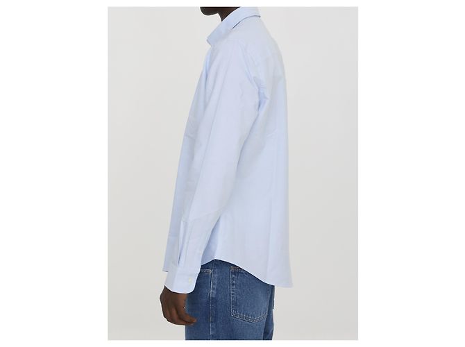 Ami Paris Ami De Coeur Oxford Hemd aus Baumwolle hellblau - Ansicht 3