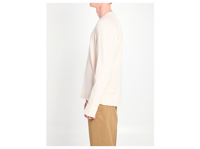 James Perse Sudadera de cuello redondo de algodón Blanco - vista 3