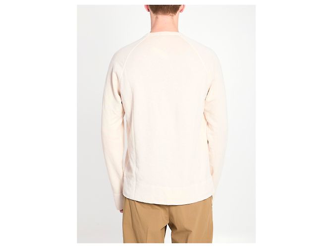 James Perse Sudadera de cuello redondo de algodón Blanco - vista 4