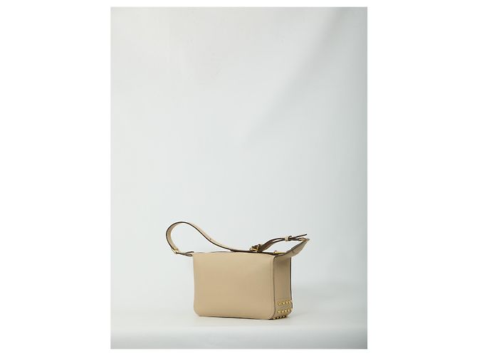 Tod's Mini borsa in pelle Metal Dots Beige - vista 2