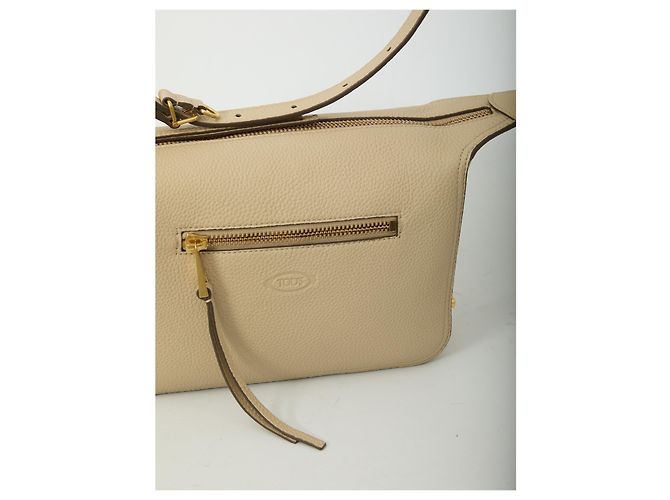 Tod's Mini borsa in pelle Metal Dots Beige - vista 4