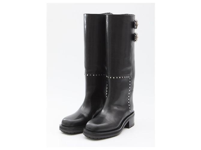 Botas Jimmy Choo Brooklyn de piel negra Negro - vista 2