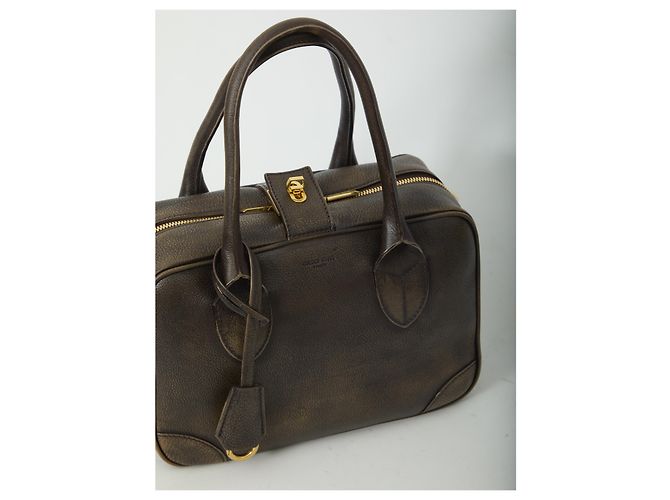 Borsa Vita Bag Golden Goose in pelle marrone - vista 4