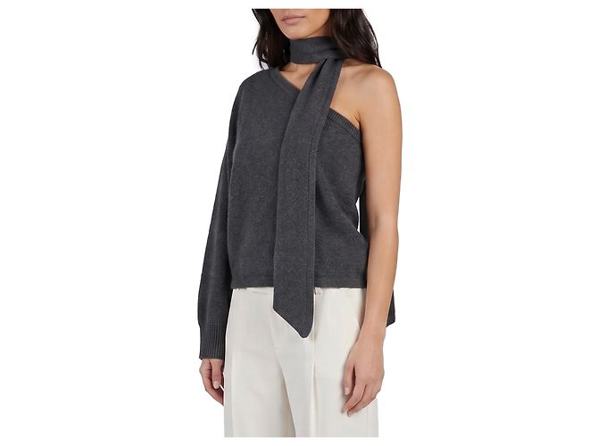 Federica Tosi One-Shoulder-Top mit Schal-Detail - Ansicht 2