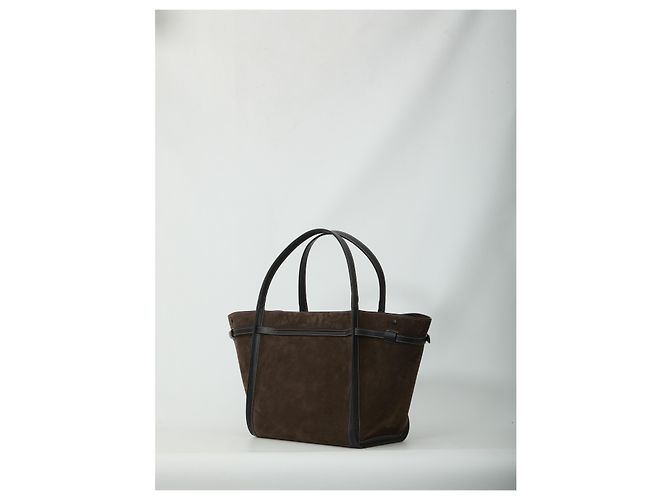 Tod's Borsa shopping Medium T Signature Marrone - vista 2